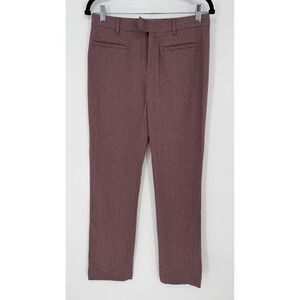 INCOTEX VENEZIA 1951 WOOL BLEND TROUSER MAUVE SHADE SIZE 42 -- FLAW